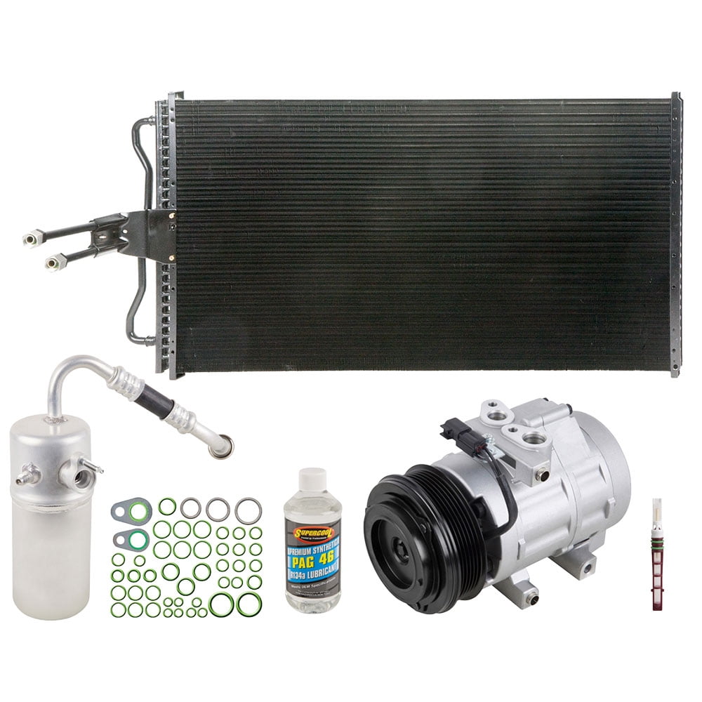 A/C Kit w/ AC Compressor Condenser & Drier For Ford F-150 F150 V8 & Lincoln Mark LT 2007 2008. Please verify production date! - BuyAutoParts