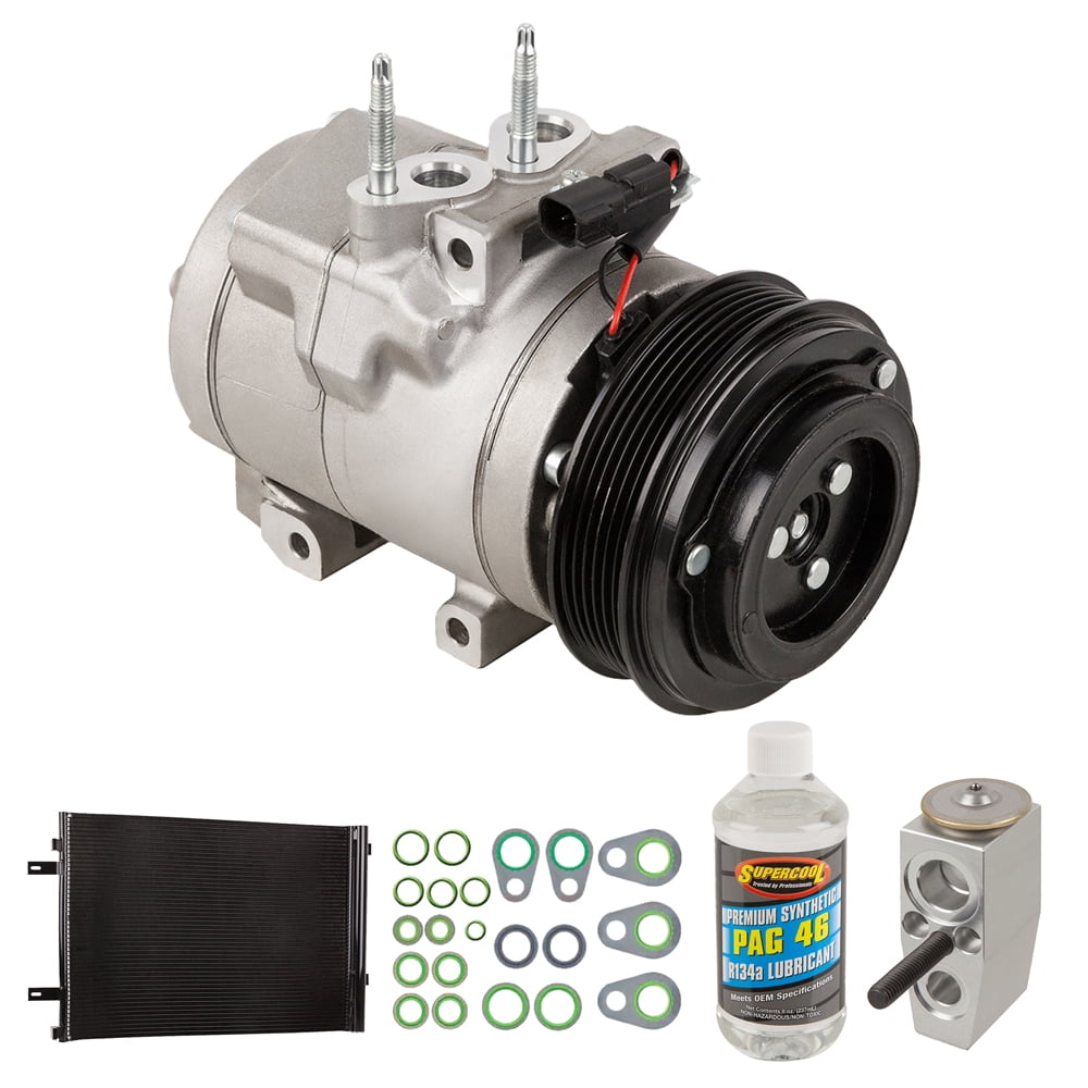 A/C Kit w/ AC Compressor Condenser & Drier For Ford F250 F350 F450 Super Duty 6.7L PowerStroke Diesel 2011-2016 - BuyAutoParts
