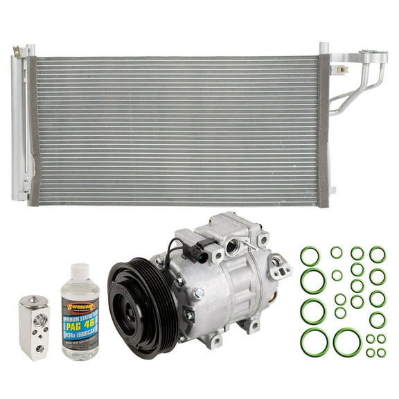 A/C Kit w/ AC Compressor Condenser & Drier For Hyundai Sonata & Azera 2006 2007 2008 - BuyAutoParts