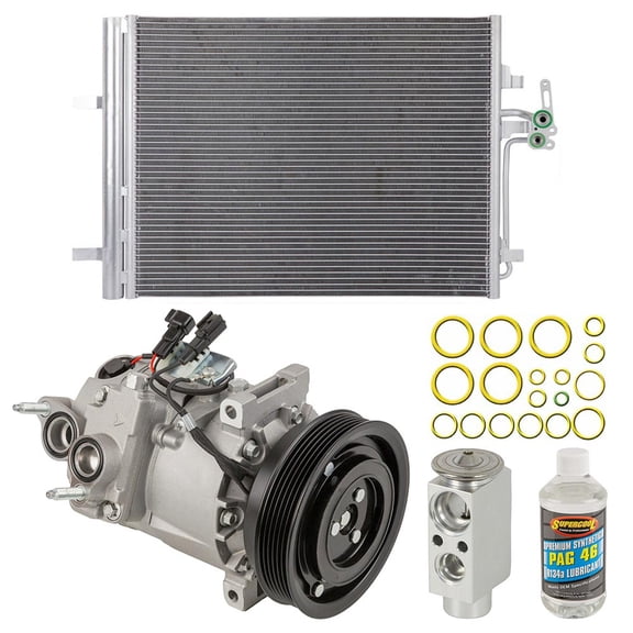 A/C Kit w/ AC Compressor Condenser & Drier For Land Rover LR2 2008 2009 2010 2011 2012 2013 2014 2015 - BuyAutoParts