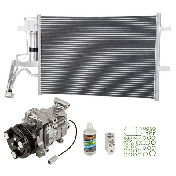 A/C Kit w/ AC Compressor Condenser & Drier For Mazda 3 & 5 Mazda3 Mazda5 - BuyAutoParts