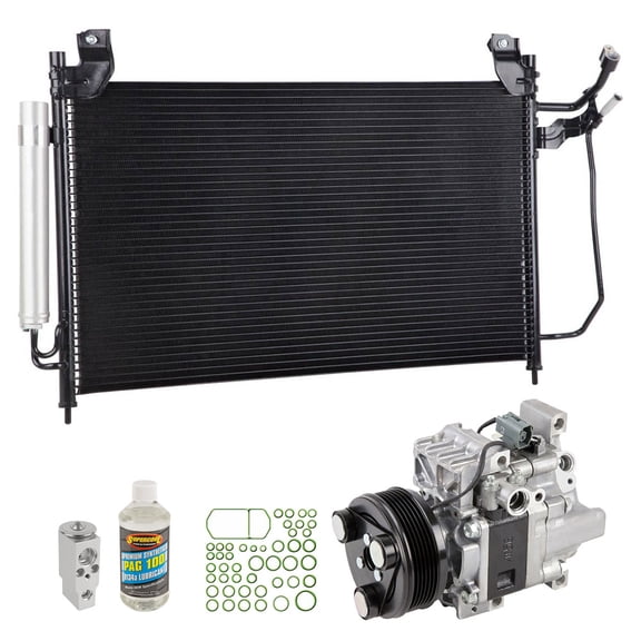A/C Kit w/ AC Compressor Condenser & Drier For Mazda CX-7 2007 2008 2009 Replaces Panasonic - BuyAutoParts