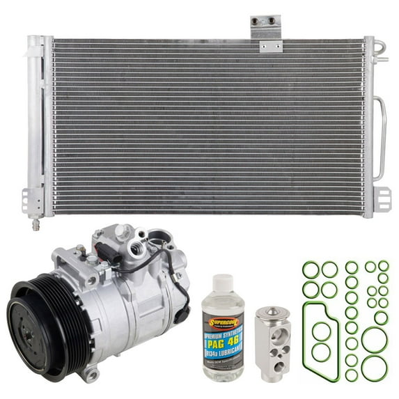 A/C Kit w/ AC Compressor Condenser & Drier For Mercedes C230 Kompressor C230K 2004 2005 W203 - BuyAutoParts