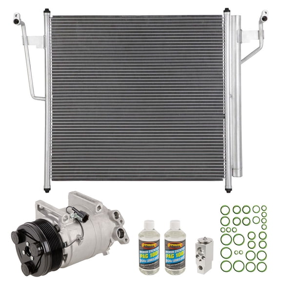 A/C Kit w/ AC Compressor Condenser & Drier For Nissan Titan Armada & Infiniti QX56 - BuyAutoParts
