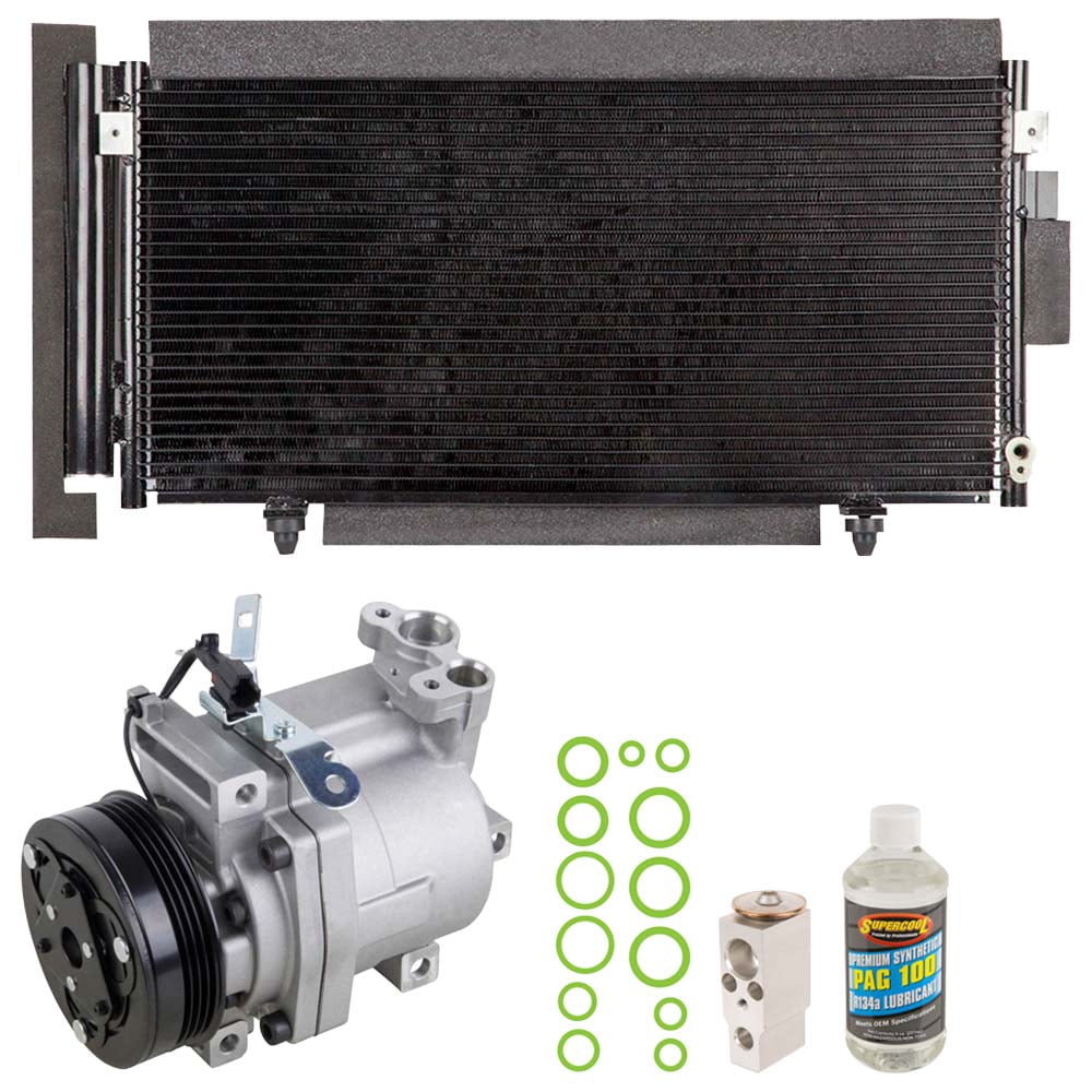 New Compressor A/C Kit w/ AC Compressor Condenser & Drier For Subaru Impreza WRX ...