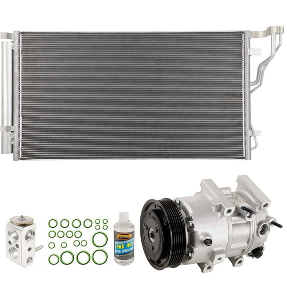A/C Kit w/ AC Compressor Condenser & Drier For Subaru Impreza & XV Crosstrek 2012 2013 2014 - BuyAutoParts
