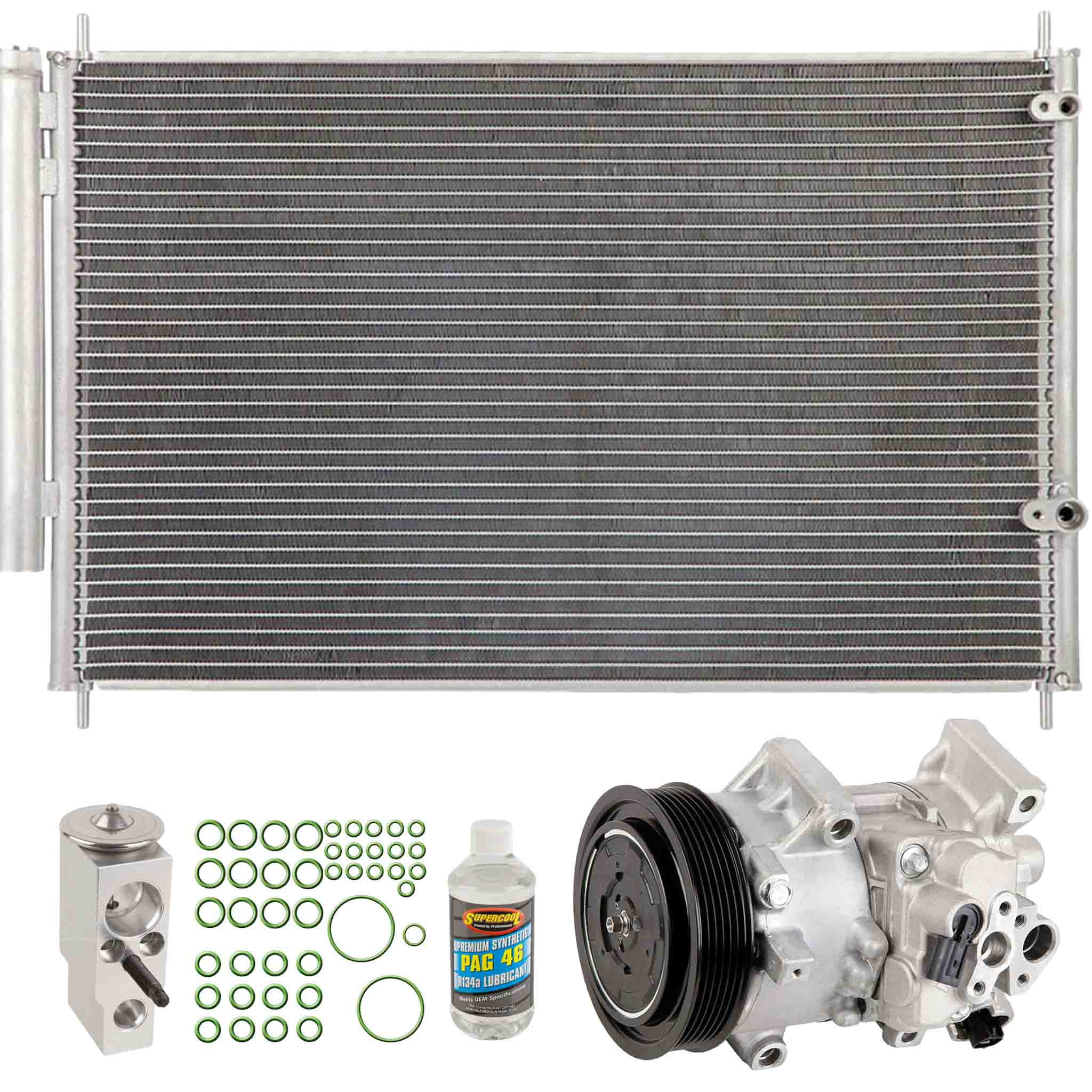 Toyota Corolla 1.8L 2011-2013 A/C Kit with AC Compressor, Condenser ...