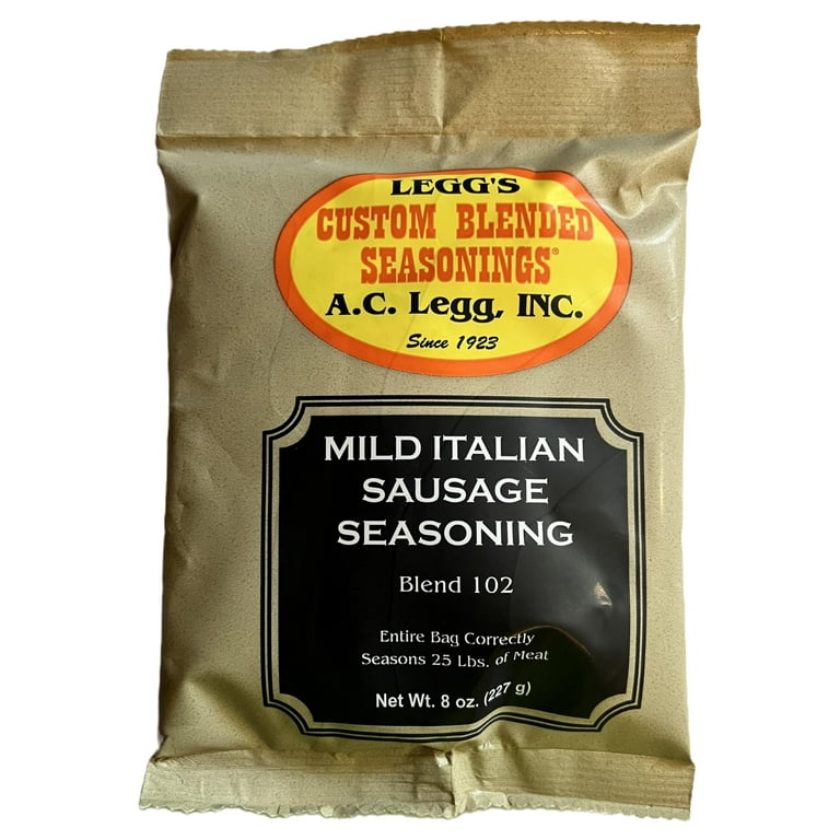 A.C. Legg Mild YPF5 Italian Sausage Seasoning 8 Ounce Walmart