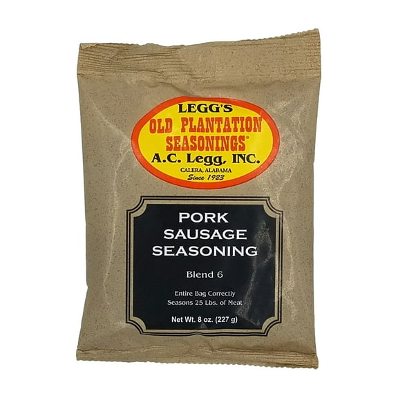 A.C. Legg Old Plantation Seasonings - Pork Sausage Seasoning Blend 6 - 8 Ounce