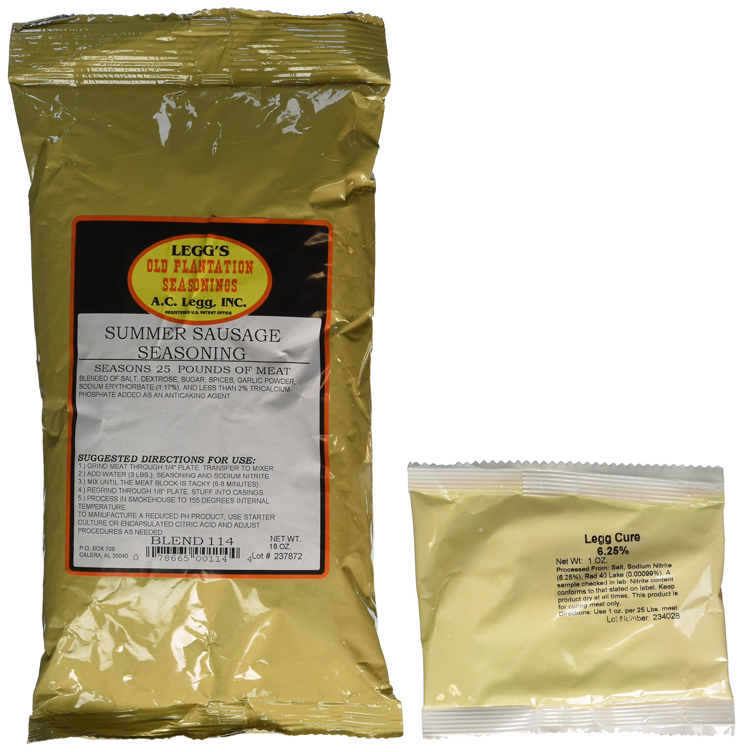 A.C. Legg Summer MMF7 Sausage Seasoning for 50 Pounds of Meat (2 Pack