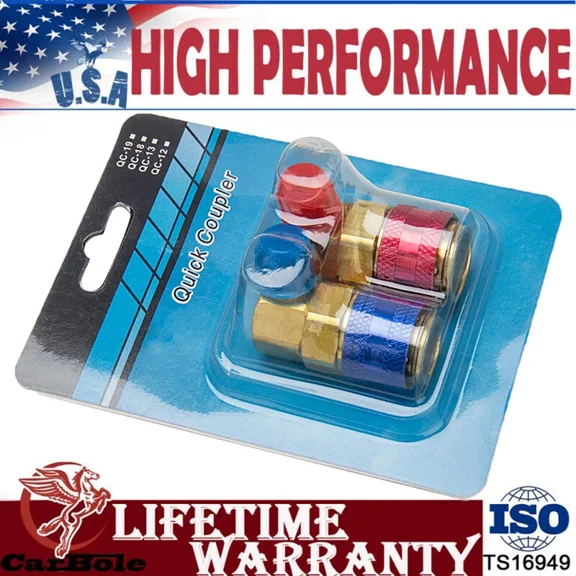 A/C Manifold Gauge Conversion Kit High Low Angle Quick Adapter Acme Car Ac Tool