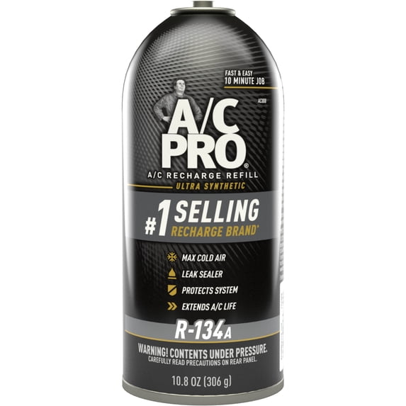 A/C Pro ACP-102 Ultra Synthetic A/C Recharge R-134a Car Refrigerant - 10.8 OZ