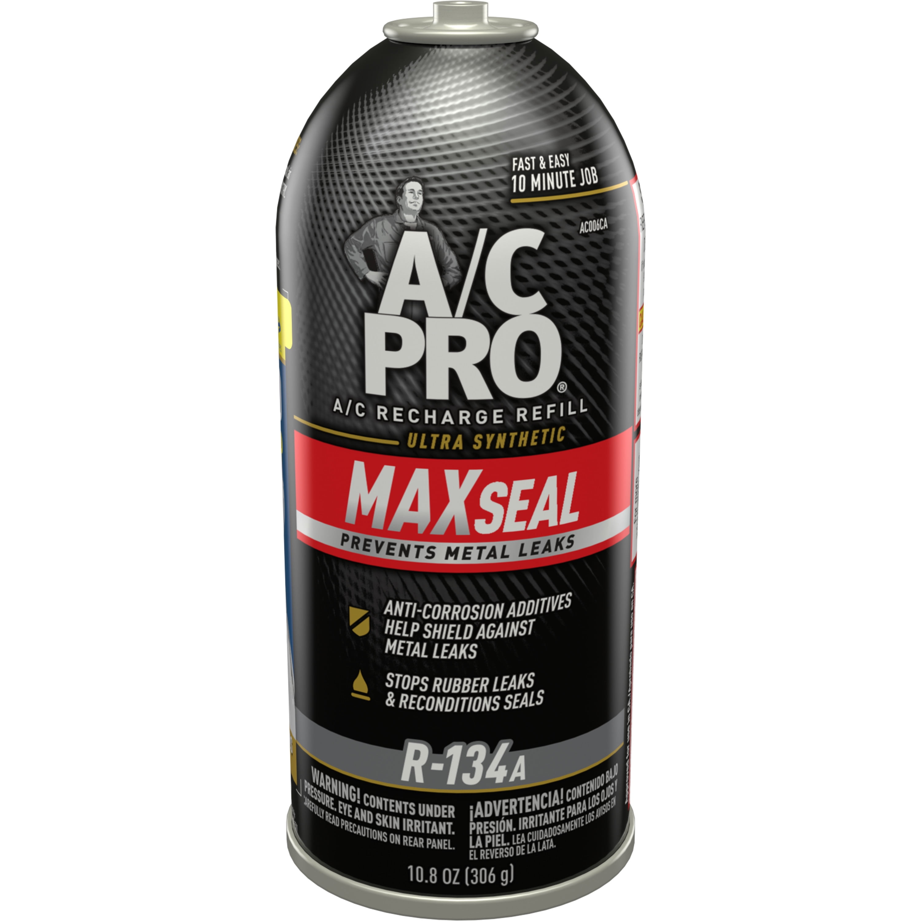 A/C Pro Max Seal R-134a A/C Recharge Car Refrigerant Refill - 10.8 oz (CA Compliant)