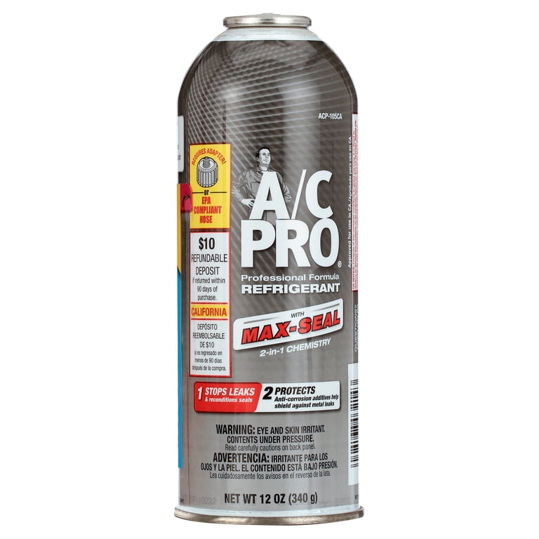A/C Pro Professional Formula Refrigerant with Max Seal 2-in-1