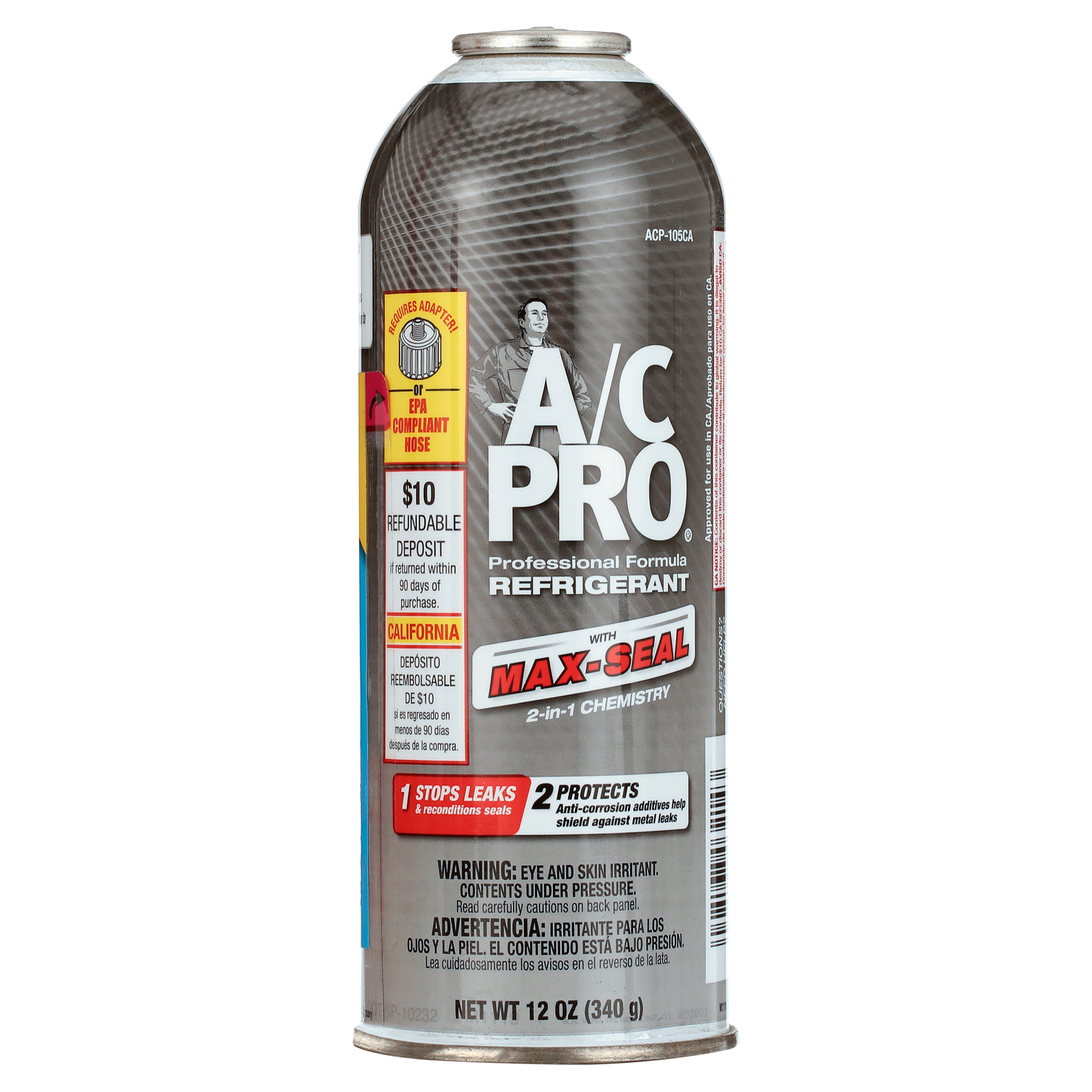 Enviro-Safe 134a Refrigerant With Stop Leak, 2 Cans, R134a Replacement