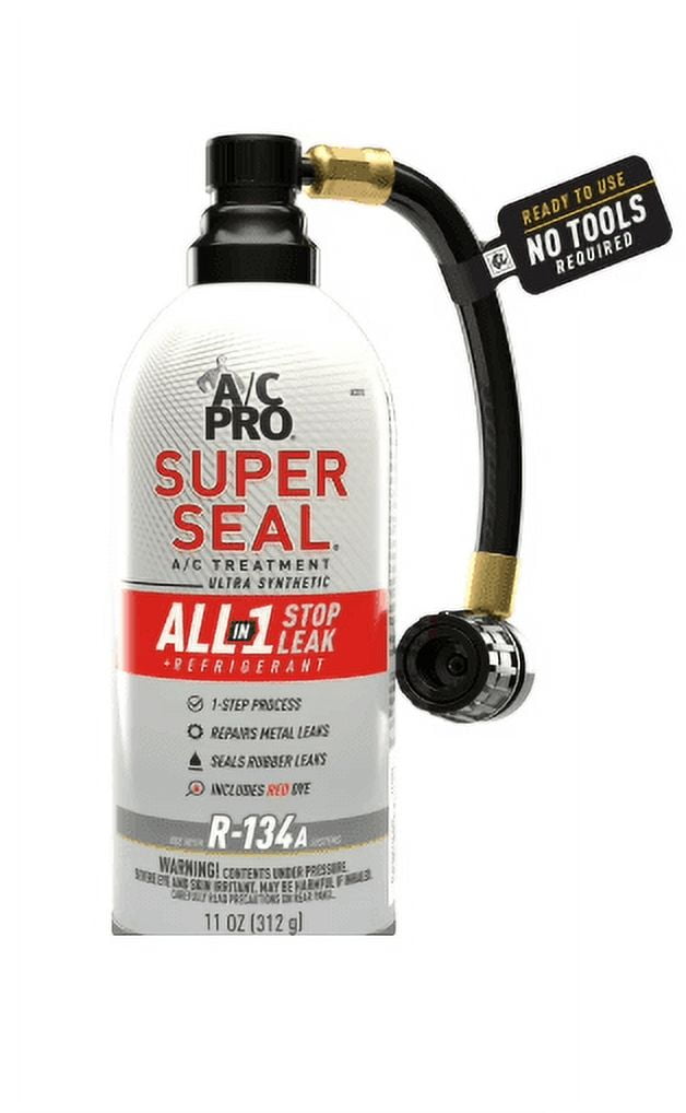 A/C Pro Super Seal All-In-One Stop Leak Charging Kit - 11 OZ
