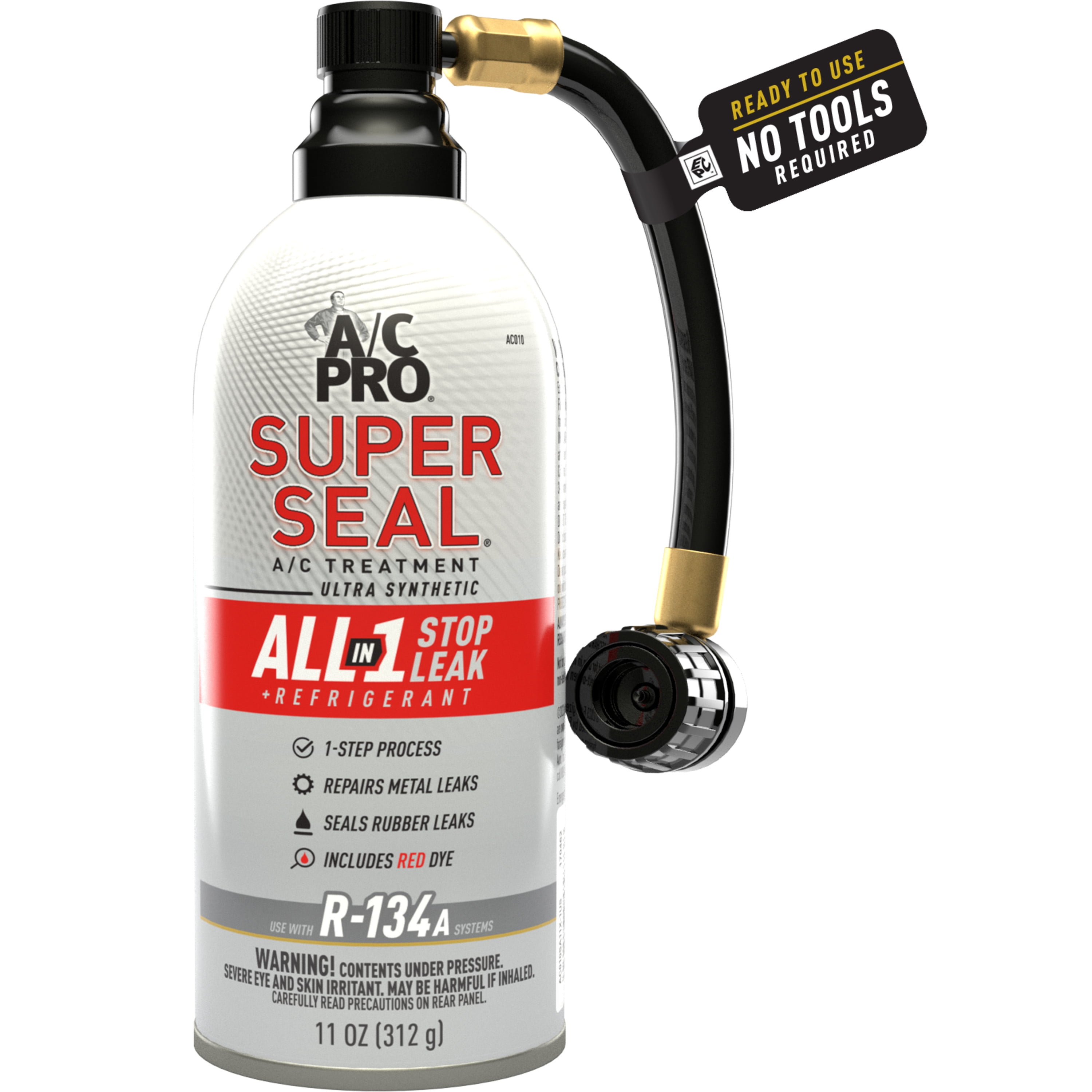 A/C Pro Super Seal AllInOne Stop Leak Charging Kit 11 oz