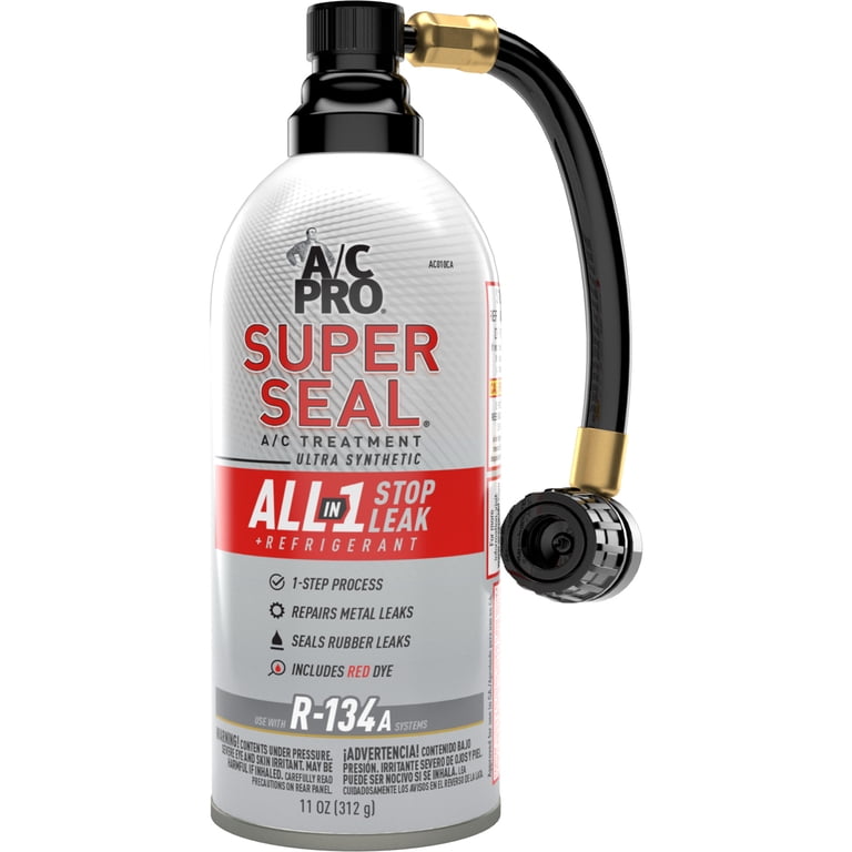 A/C Pro Super Seal All-in-one Stop Leak, 11 oz, Aerosol, 1 Pack