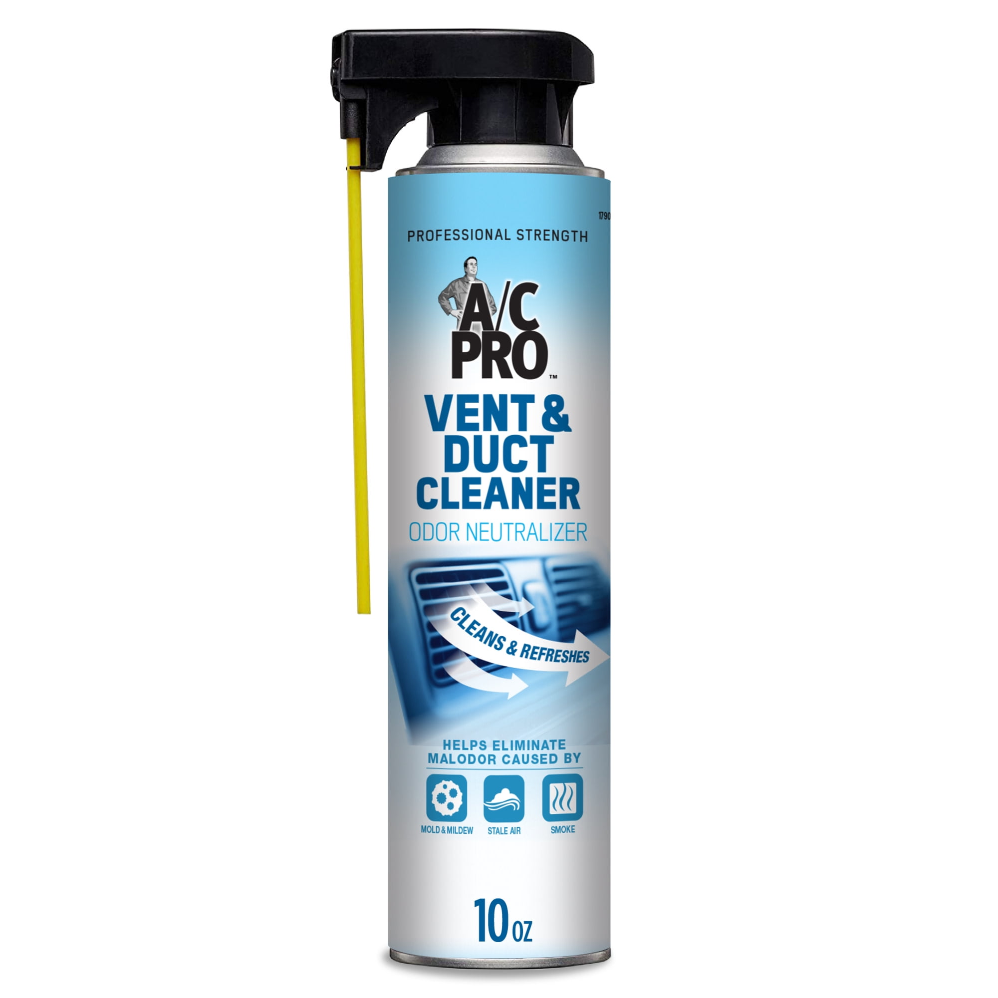 A/C Pro Vent & Duct Cleaner Odor Neutralizer for Automotive HVAC Systems, 10 ounces