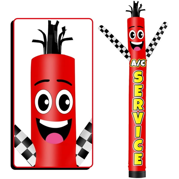 A/C Service Inflatable Tube Man Wacky Wavy Dancing Guy for Outdoor Decoration Advertising Business Promotion (Blower Not Included)