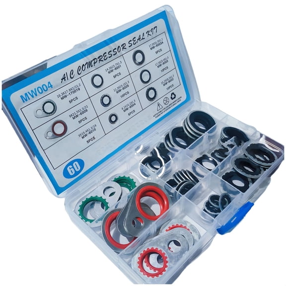 A/C System Compressor Gasket Seals Air Conditioning Compressor Port Seal Washer TAPDRA Spare Part