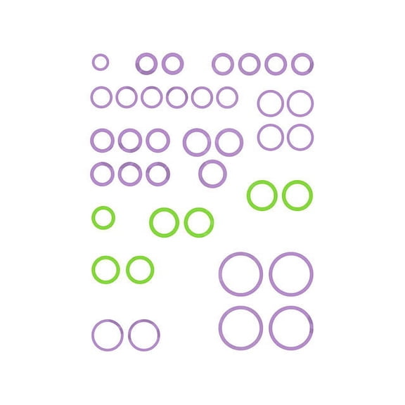 A/C System O-Ring and Gasket Kit - Compatible with 2014 - 2018 Audi A7 Quattro 2015 2016 2017