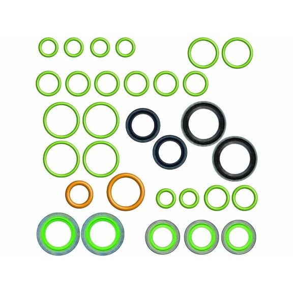 A/C System O-Ring and Gasket Kit - Compatible with 2015 Kenworth T680