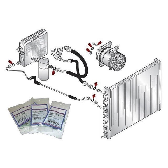 A/C System Seal Kit - Compatible with 1998 - 2004 Chevy Tracker 1999 2000 2001 2002 2003