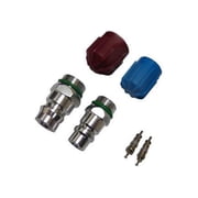 A/C System Valve Core and Cap Kit - Compatible with 1994 - 2005 Buick LeSabre 3.8L V6 1995 1996 1997 1998 1999 2000 2001 2002 2003 2004