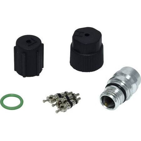 A/C System Valve Core and Cap Kit - Compatible with 1995 - 2007 Chevy Monte Carlo 1996 1997 1998 1999 2000 2001 2002 2003 2004 2005 2006