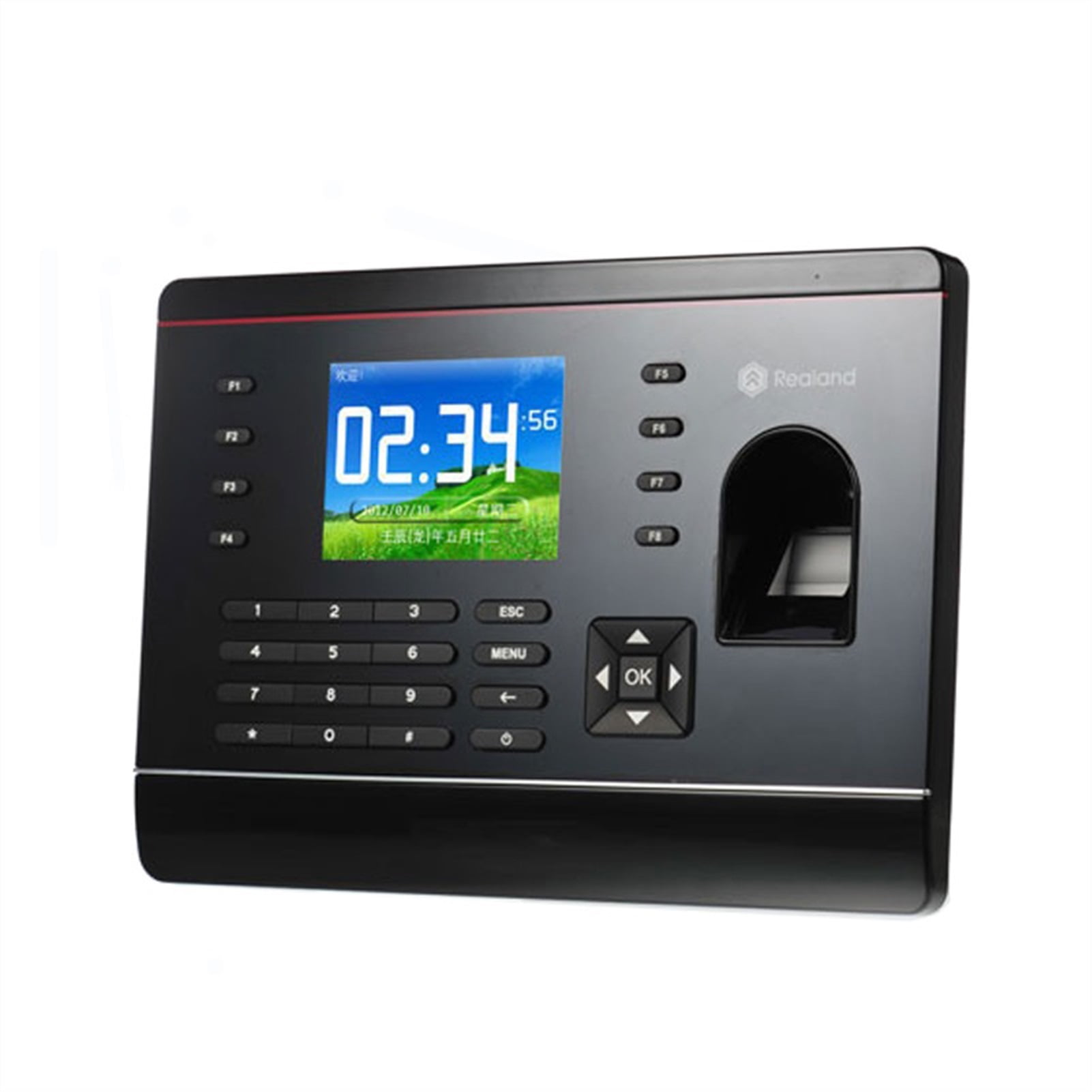 A C Inch Color Screen Tcp Ip Fingerprint Time Attendance With Rfid Card Reader P P Cloud