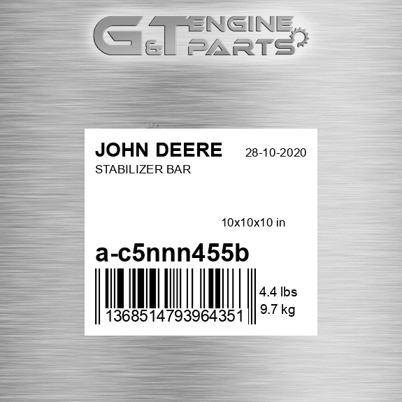 A-C5NNN455B STABILIZER BAR fits JOHN DEERE (New OEM) - Walmart.com