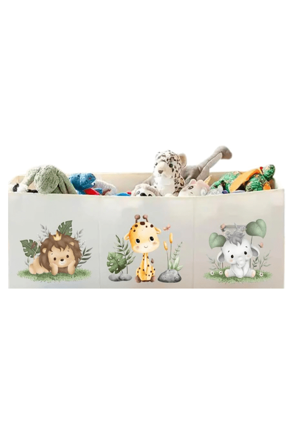 Large Kids Stackable Storage Box, Beige