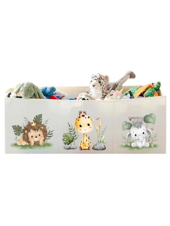 Large Kids Stackable Storage Box, Beige
