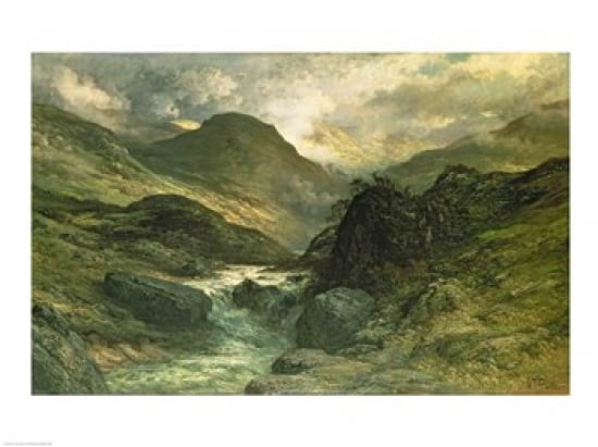 A Canyon 1878 Canvas Art - Gustave Dore (24 x 18)