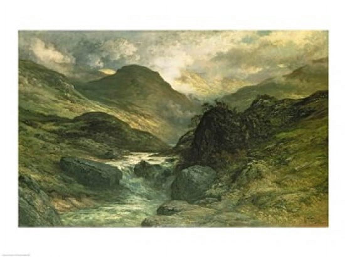 A Canyon 1878 Canvas Art - Gustave Dore (36 x 24)