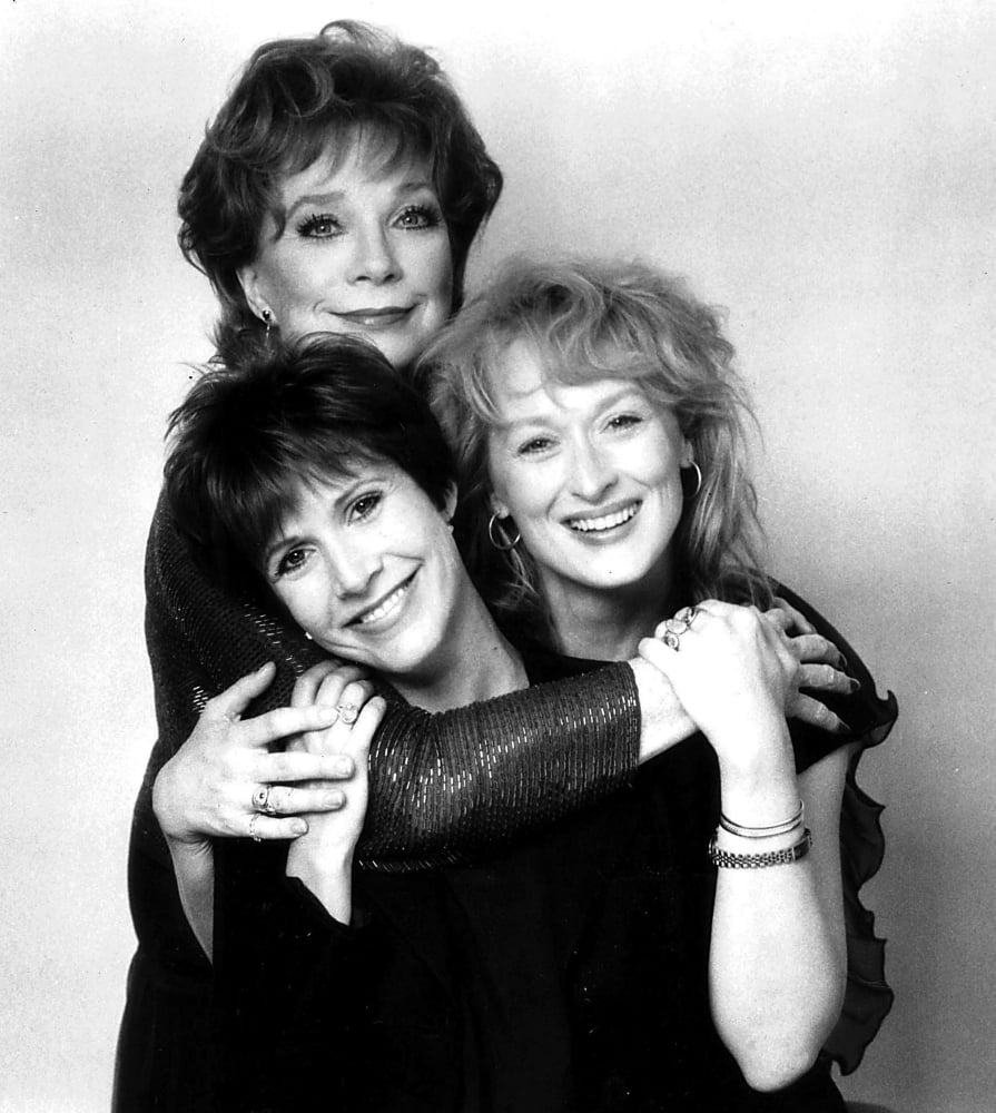 A Carrie Fisher, Shirley Maclaine and Meryl Streep for Postcards From