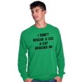 thumbnail image 1 of A Cat Rescued Me Adopted Pet Lovers Long Sleeve TShirt Men Women Brisco Brands M, 1 of 6