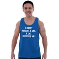 thumbnail image 1 of A Cat Rescued Me Adopted Pet Lovers Tank Top T Shirts Men Women Brisco Brands L, 1 of 6