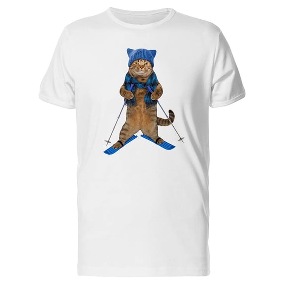 A Cat Skiing Tee Men's -Image by Shutterstock