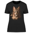 thumbnail image 1 of A Cat With A Mouse, Portrait T-Shirt Women -Image by Shutterstock, Female XX-Large, 1 of 2