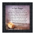 thumbnail image 1 of A Cat's Prayer, Pet Lover Gift, Cat or Kitten Paw Prints Picture Frame, 8x8, 8705, 1 of 6