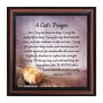 thumbnail image 1 of A Cat's Prayer, Pet Lover Gift, Cat or Kitten Paw Prints Picture Frame, 8x8, 8705, 1 of 6