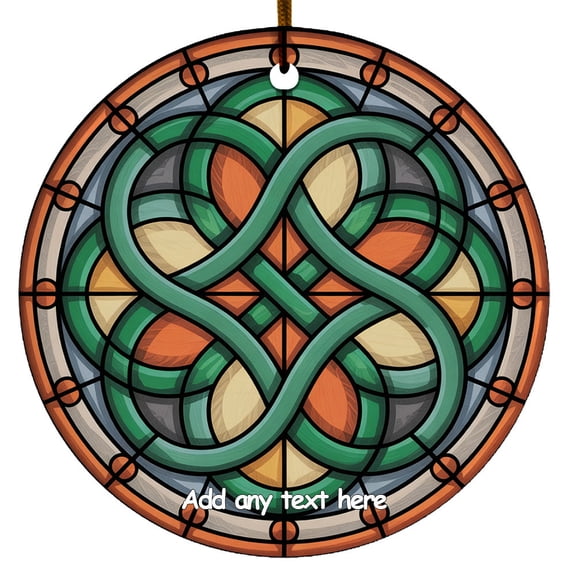 A Celtic Knot Ornament Customizable Ornament for Loved Ones, Family or Friends, Christmas 2025 Holiday Tree Decoration
