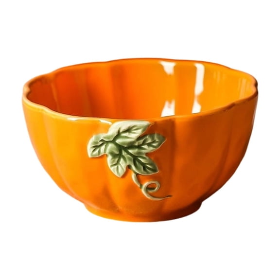 A Ceramic Pumpkin Shaped Bowl Thanksgiving Western Style Tableware