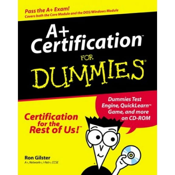 Pre-Owned A  Certification For Dummies (Paperback) 0764504797 9780764504792