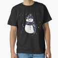 thumbnail image 1 of A Cheerful Snowman Covered in a Fresh Dusting of Snow Unisex T-Shirt.PNG, up to Size 5XL, 1 of 2