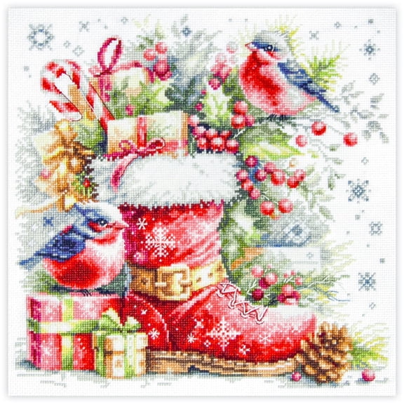 Wizardi Counted Cross-Stitch Kit - A Cherished Tradition 70-40 Magic Needle