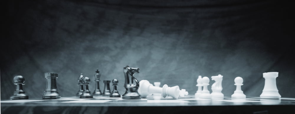 A Chess Game Canvas Art - Don Hammond Design Pics (22 x 8)