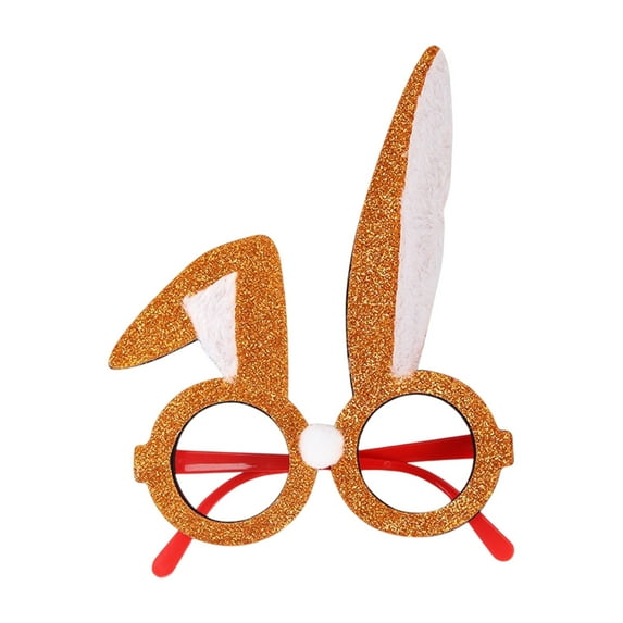 A Childrens Rabbits Glasses Photo Props Easter Decoration Supplies Chick Colored Eggs Rabbits Ear Glasses Plastic A